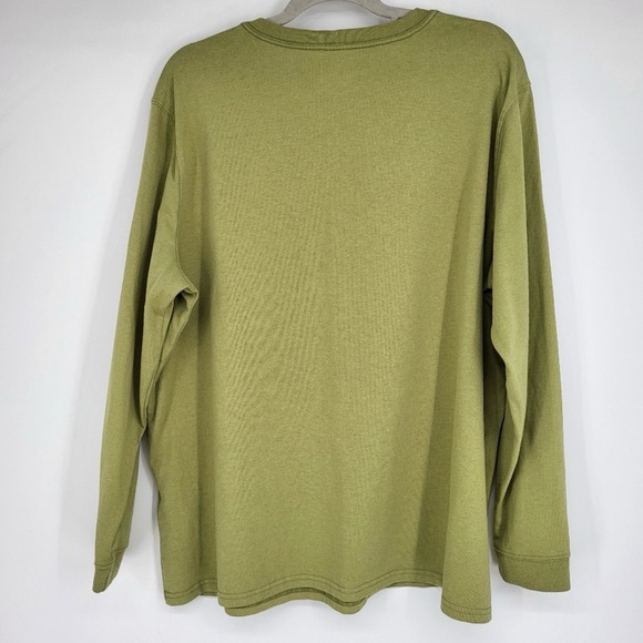 Carhartt Long Sleeve TShirt Crew Neck Tee Green Women’s/Unisex 2X - Picture 2 of 5